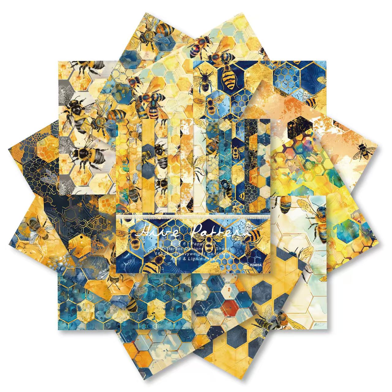 24 Sheets 6 Inch Aesthetic Pattern Paper Retro Material Paper For Scrapbooking Junk Journal Planner Supplies (24 sheets/pack)