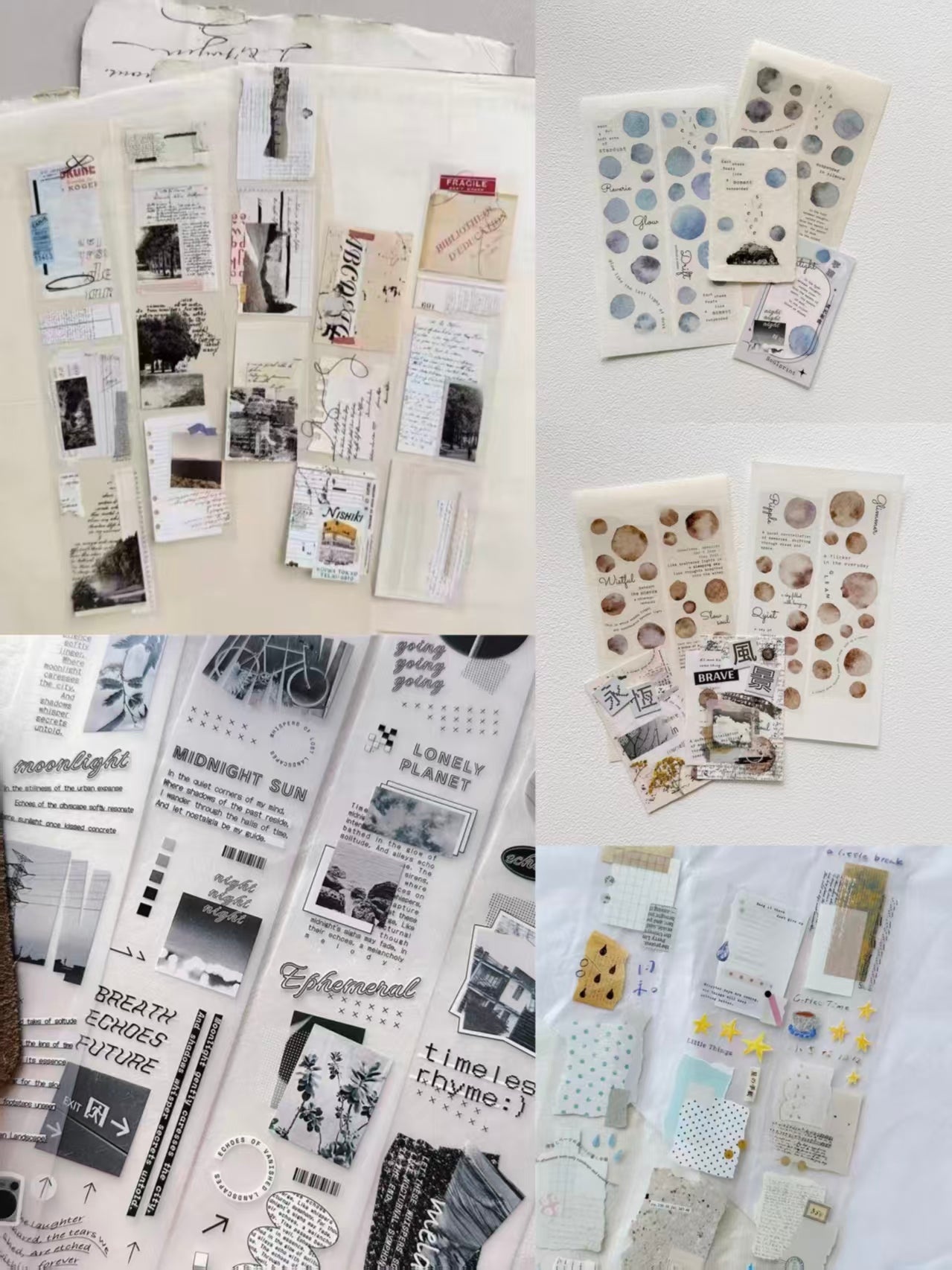 Clear PET Tape for Journaling Scrapbooking DIY Crafts