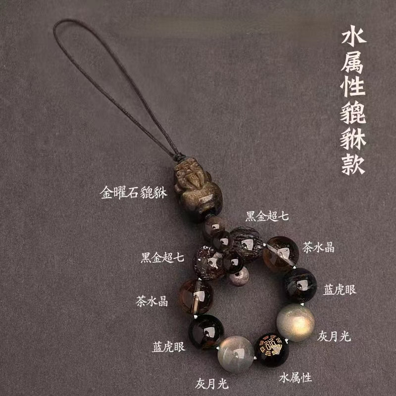 Journal Notebook with Natural Crystal Pendant | Five Elements Balance Gift Set