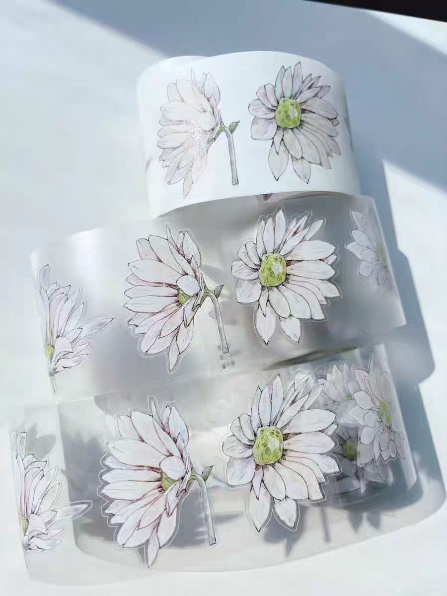 Floral & Character Washi/PET Tape for Journaling (10m/roll)
