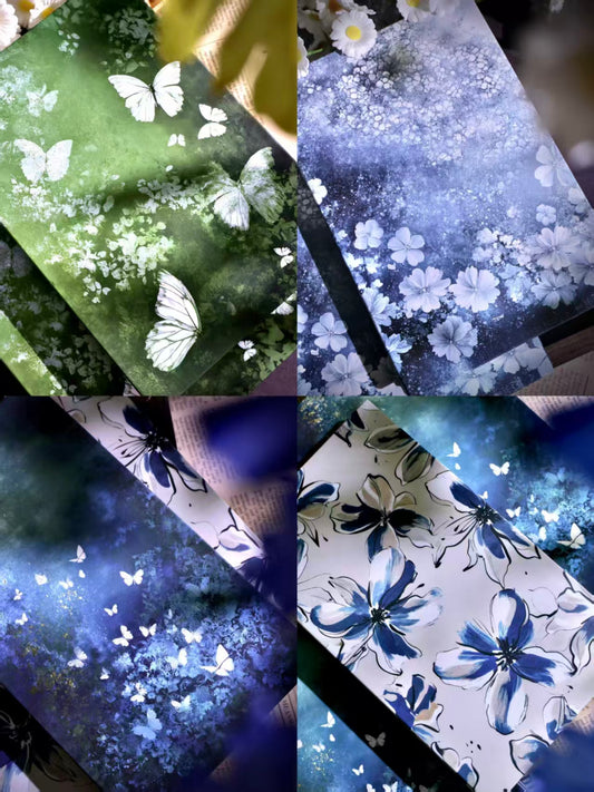 DIY Blank Accordion Journal Book, Vintage Folded Scrapbook Album for Craft