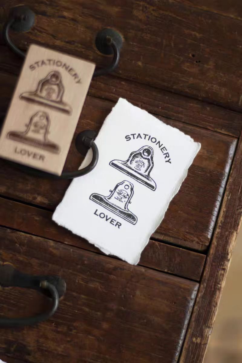 Vintage Wooden Rubber Stamp for DIY Craft & Journaling