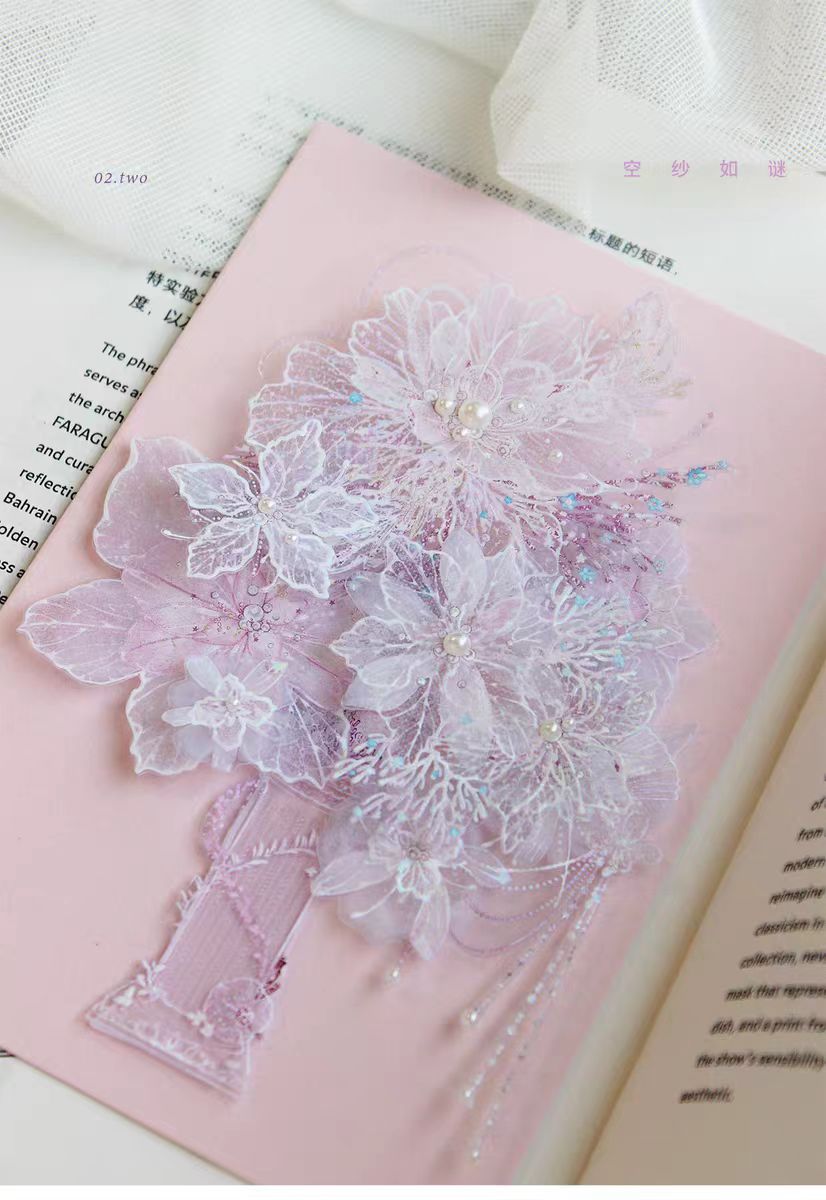 INS Style Pastel Flower PET Tape, Decorative Adhesive Tape for Scrapbooking, Bullet Journal, DIY Craft & Gift Wrapping (7cm*10m/roll)