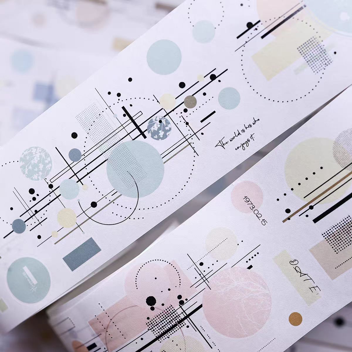 Journal pre-cut  tape (7.5cm*6m/roll)