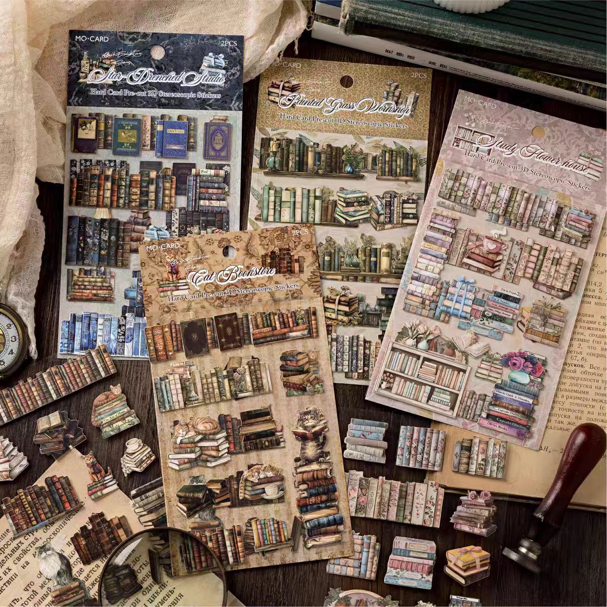 Journal hard card sticker packs
