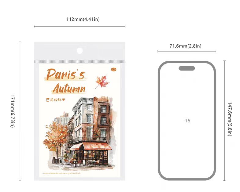 Journal sticker book (Autumn in Paris)