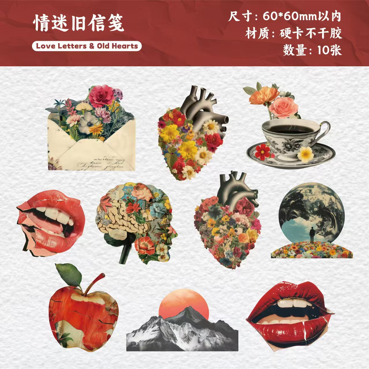 Journal hard card sticker packs (10 pcs/pack)