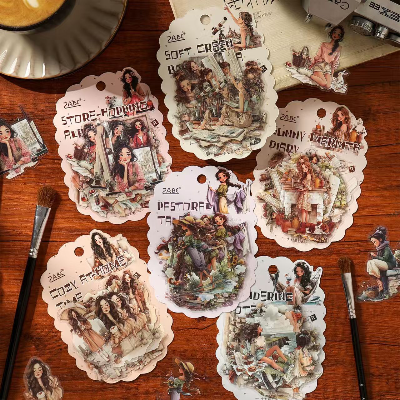 Journal PET sticker packs (20pcs/pack)
