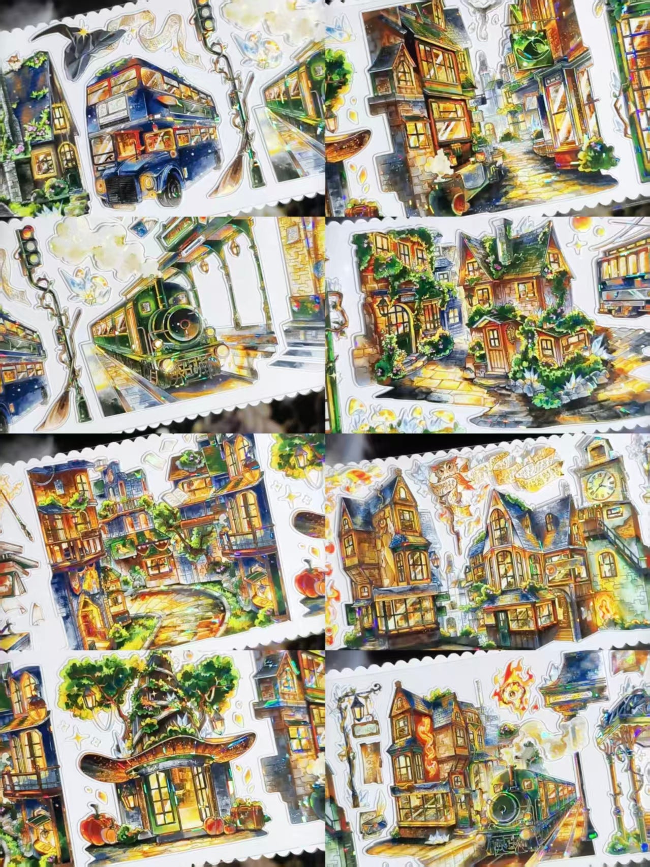 Aesthetic PET Landscape Tape for Bullet Journal DIY Crafts (5m/roll)
