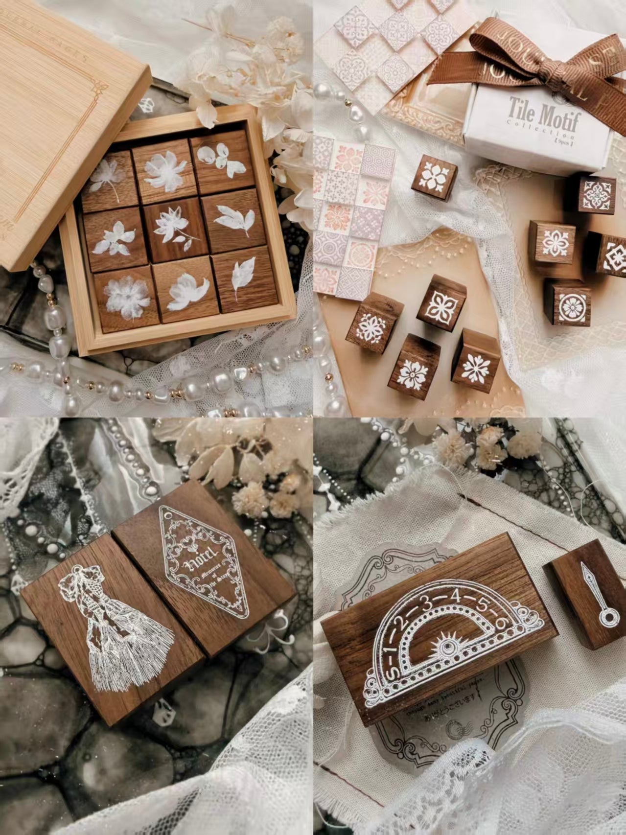 Wooden stamp set