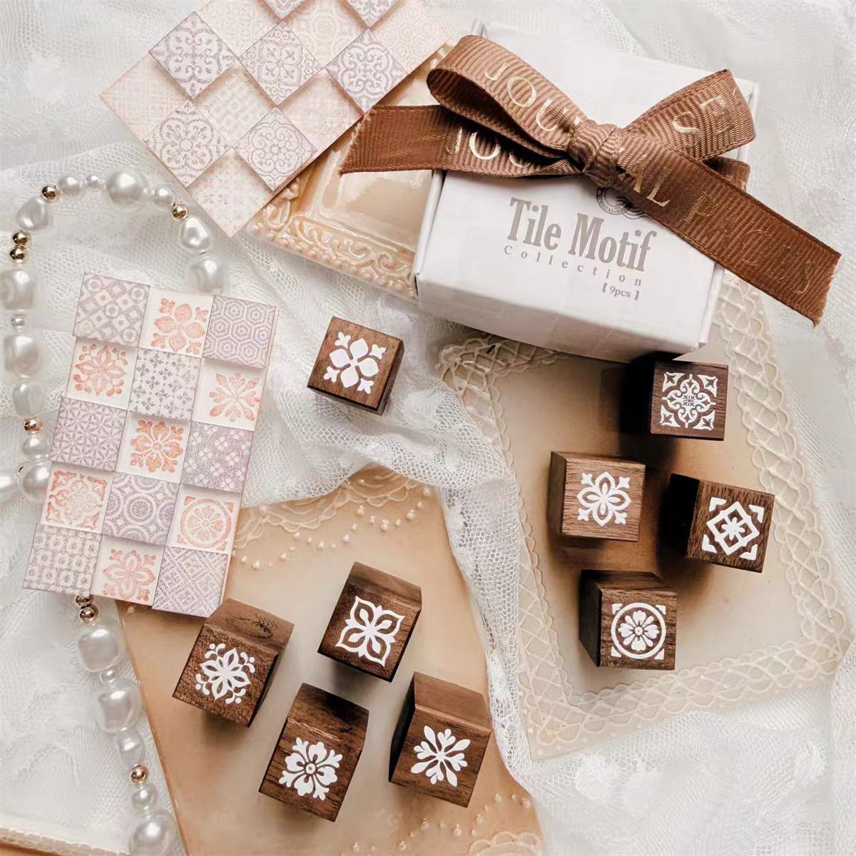 Wooden stamp set