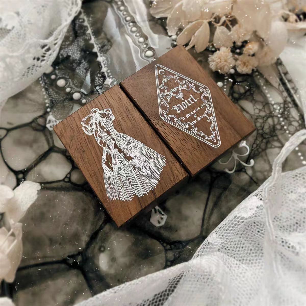 Wooden stamp set