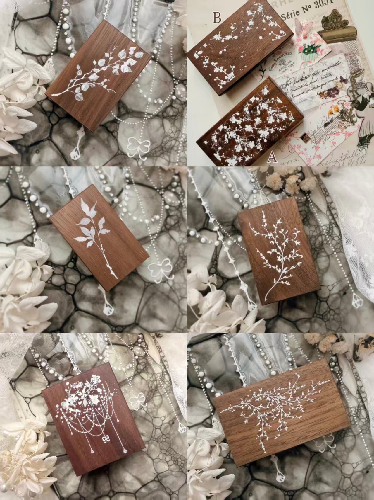 Wooden stamp set