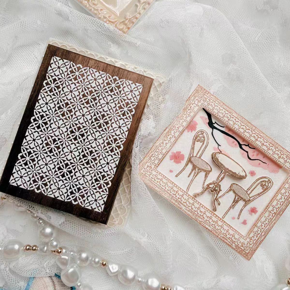 Wooden stamp set