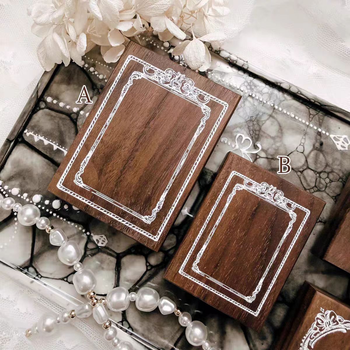 Wooden stamp set