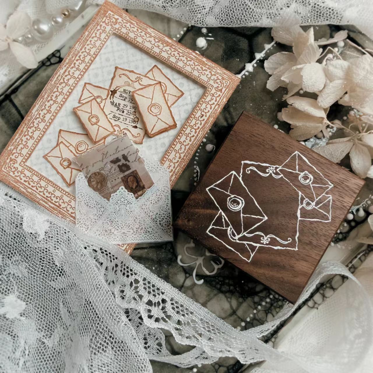 Wooden stamp set