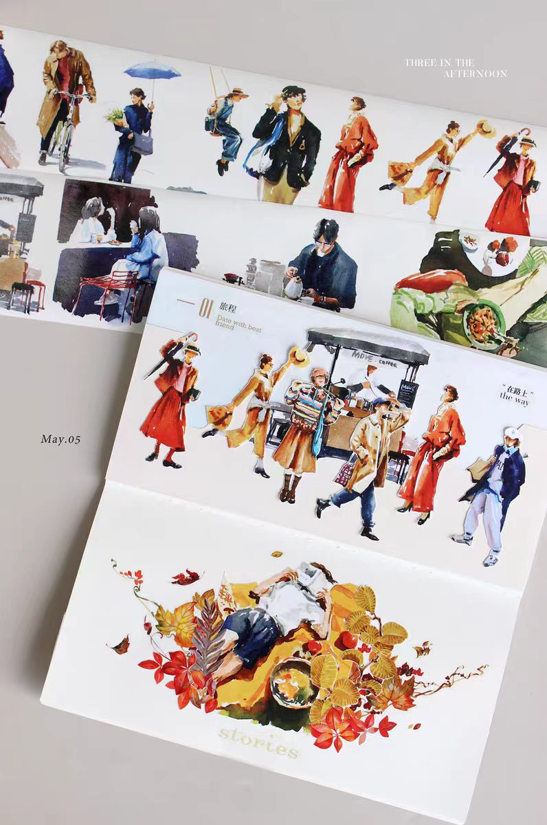Journal pre-cut tape (Character) 7.6cm*6m/roll