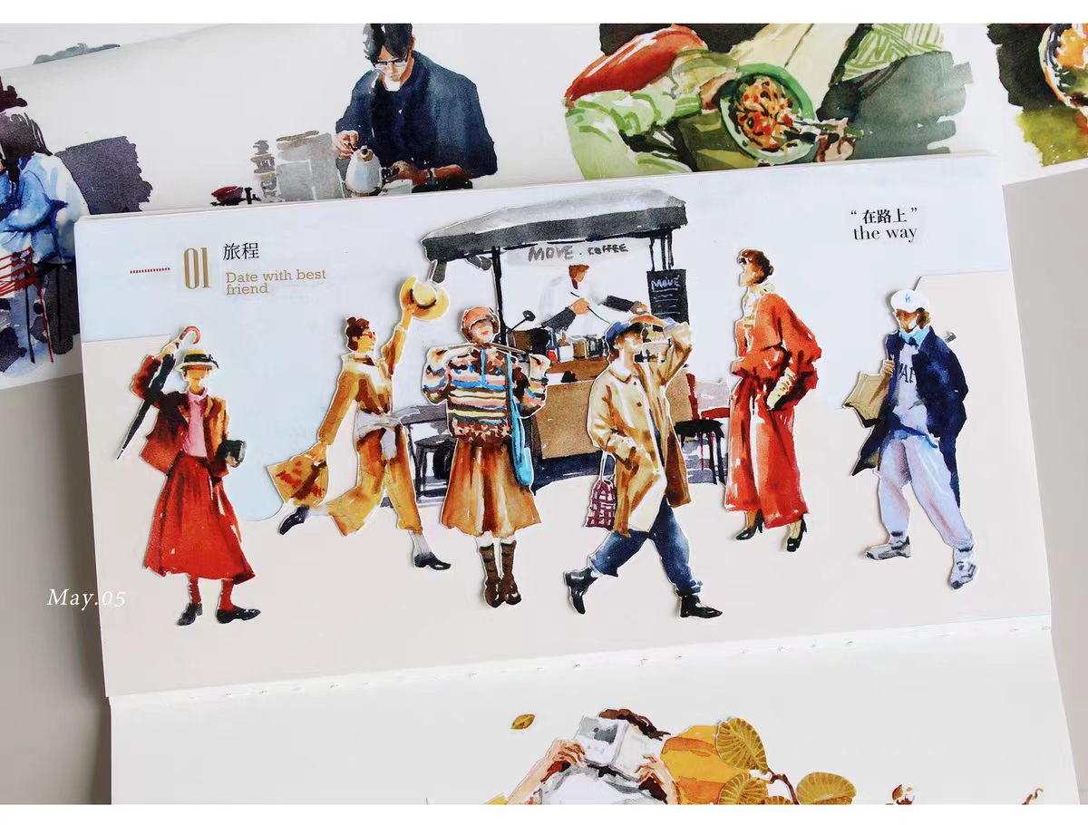 Journal pre-cut tape (Character) 7.6cm*6m/roll