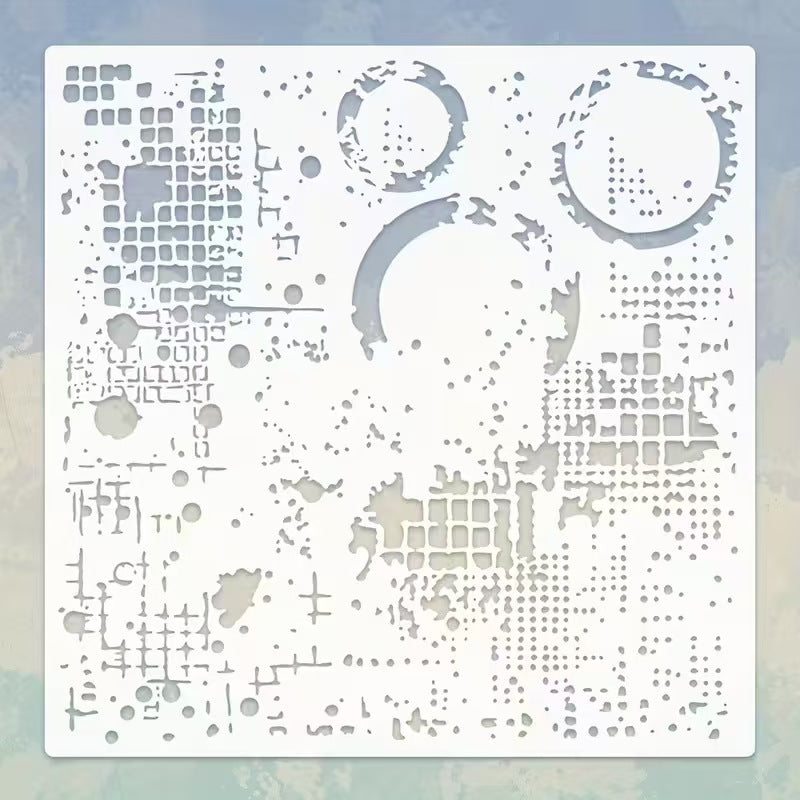 Scrapbook plastic stencils