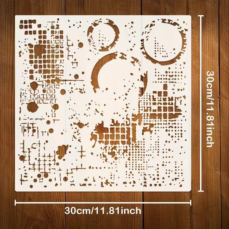 Scrapbook plastic stencils
