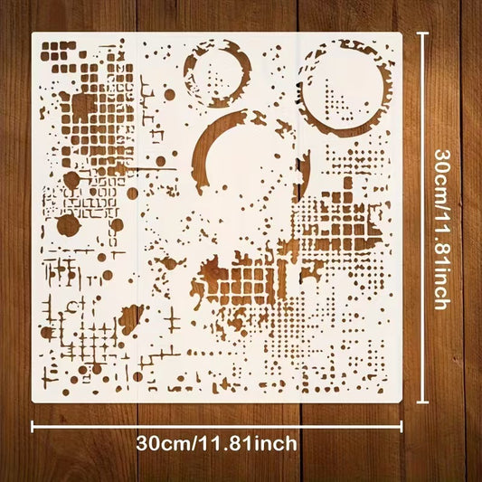 Scrapbook plastic stencils