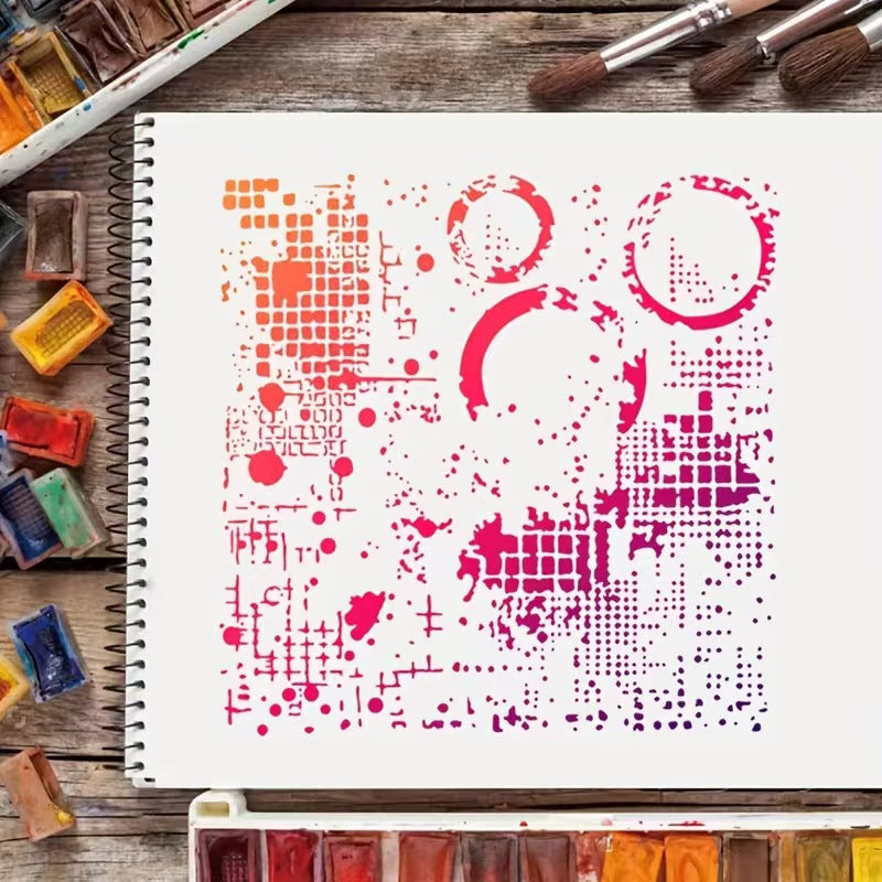 Scrapbook plastic stencils