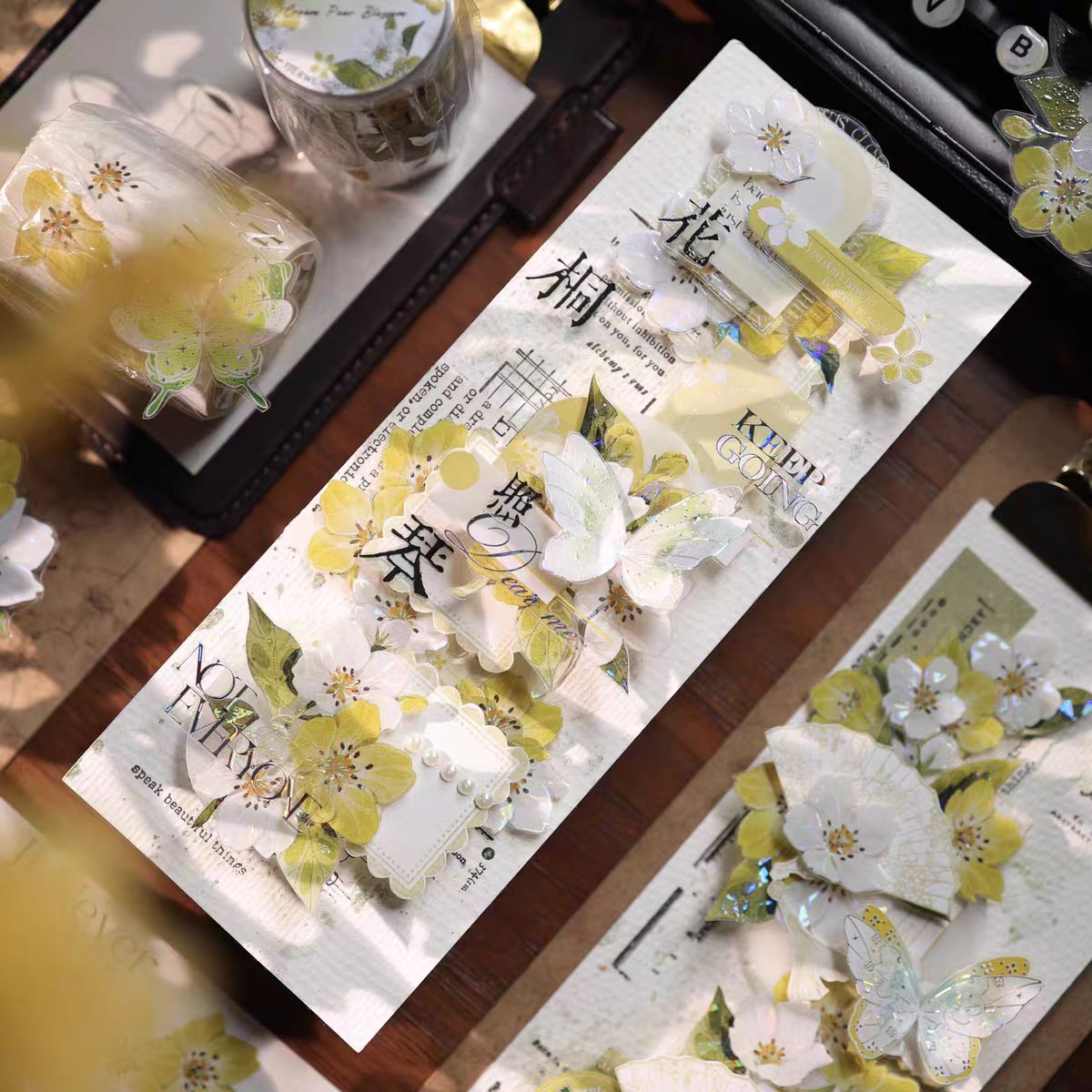 Journal pre-cut PET tape (Butterfly) 5.5cm*5m/roll