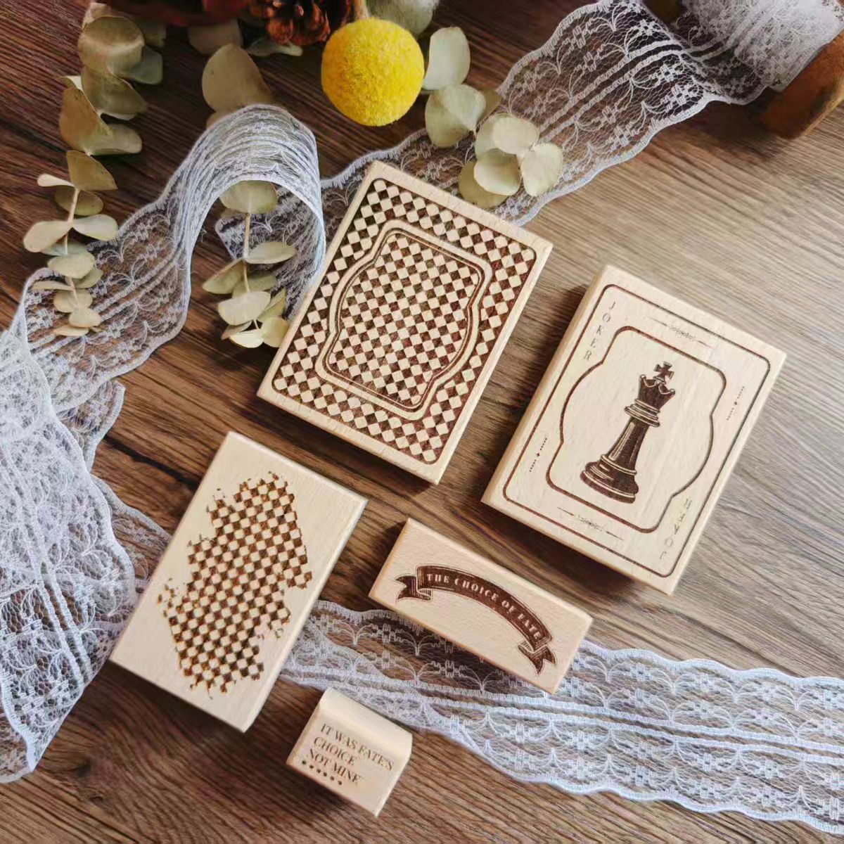 Wooden stamps