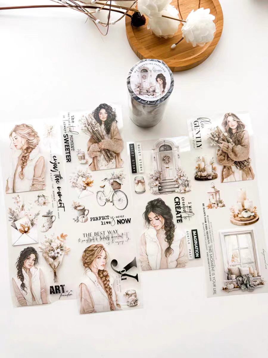Journal character PET tape (10m/roll)