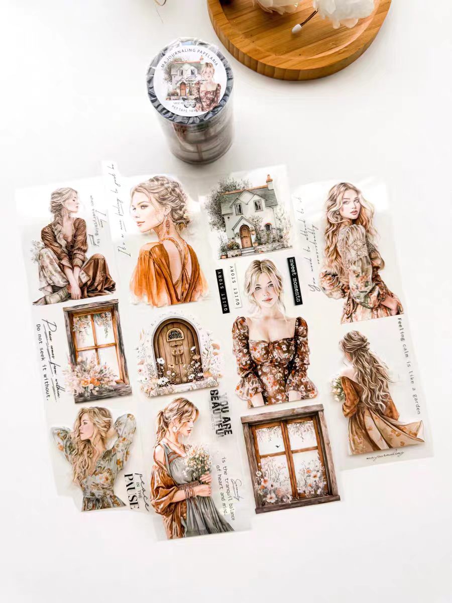 Journal character PET tape (10m/roll)