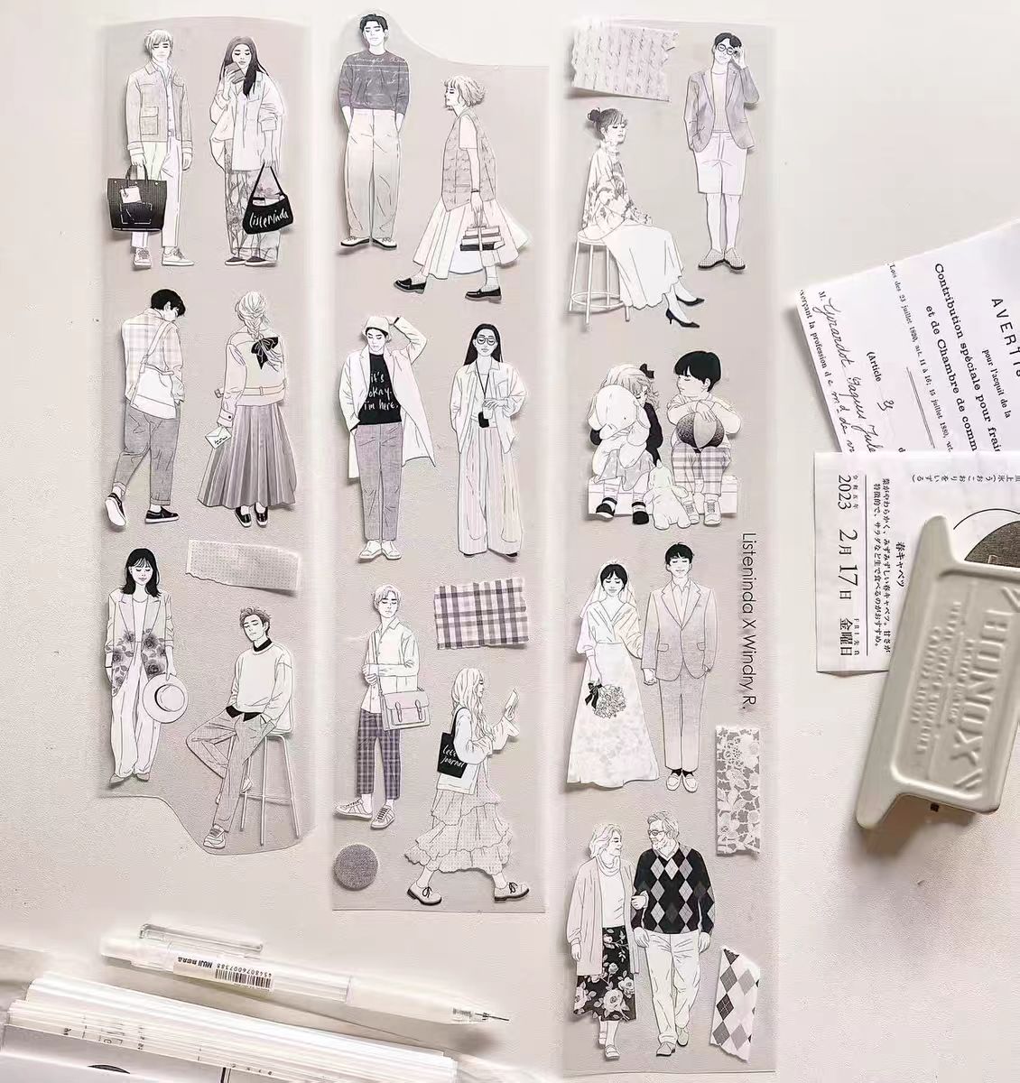 Journal Matte PET tape (7.5cm*10m/roll)