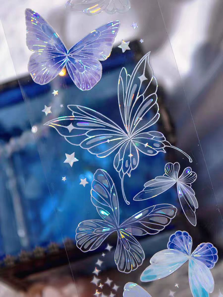 Journal shell light PET tape (Butterfly) 6cm*10m/roll