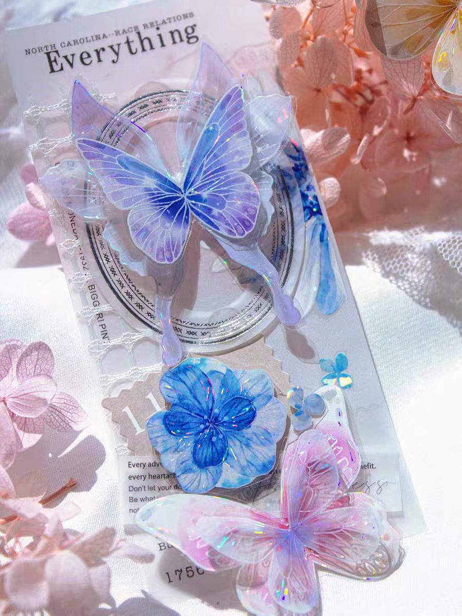 Journal shell light PET tape (Butterfly) 6cm*10m/roll