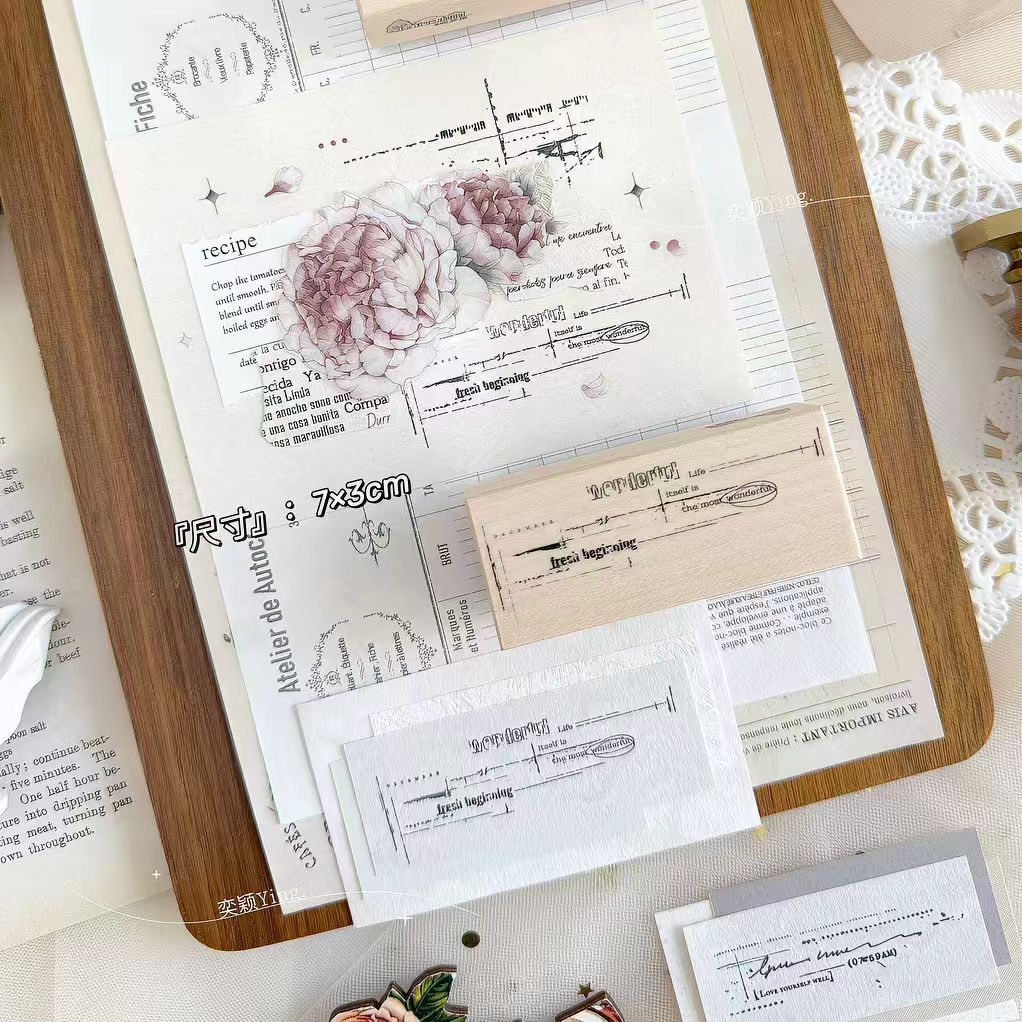 Wooden stamp (Limited Quantity ，No Restocks)