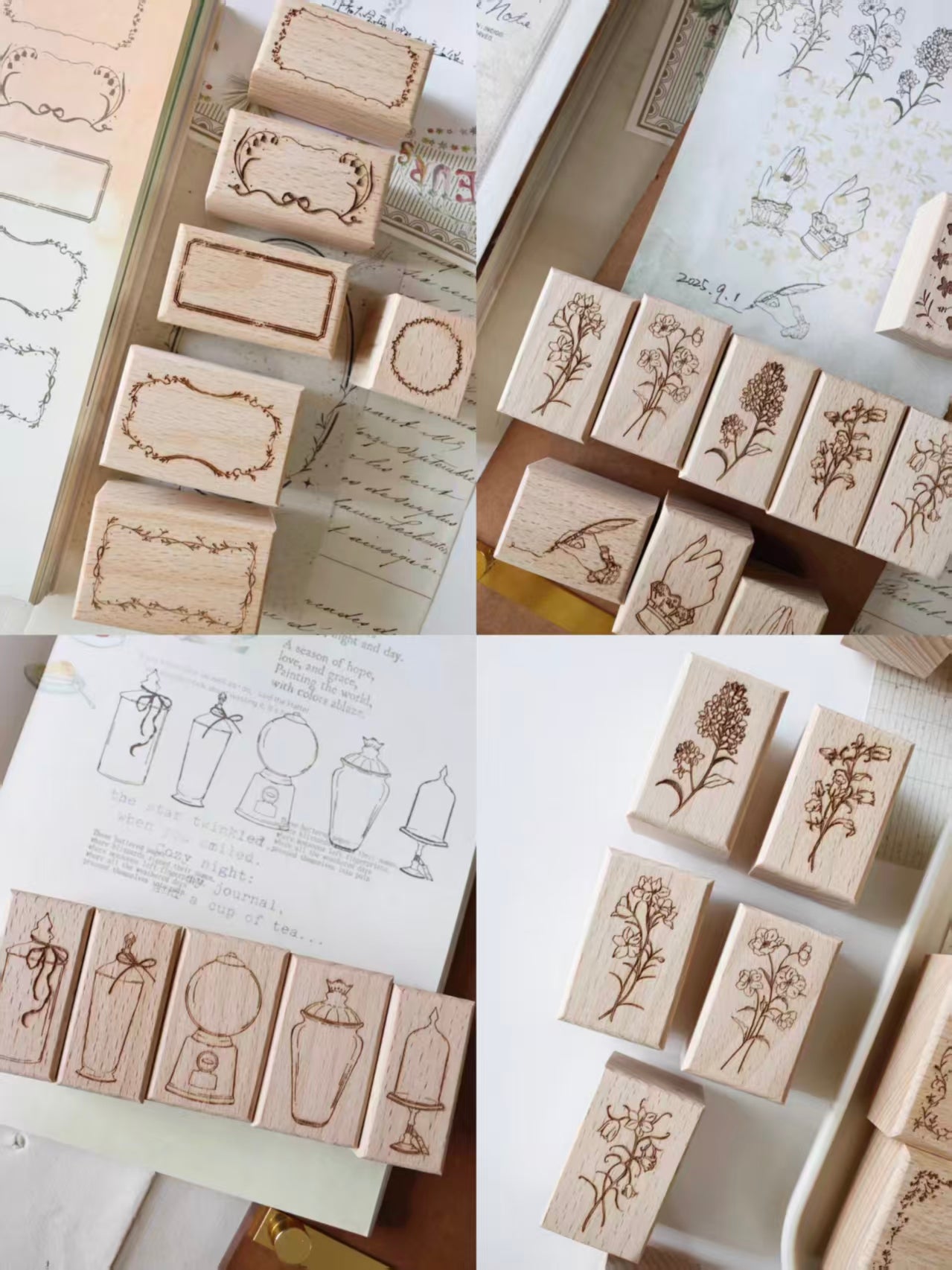 Wooden stamps