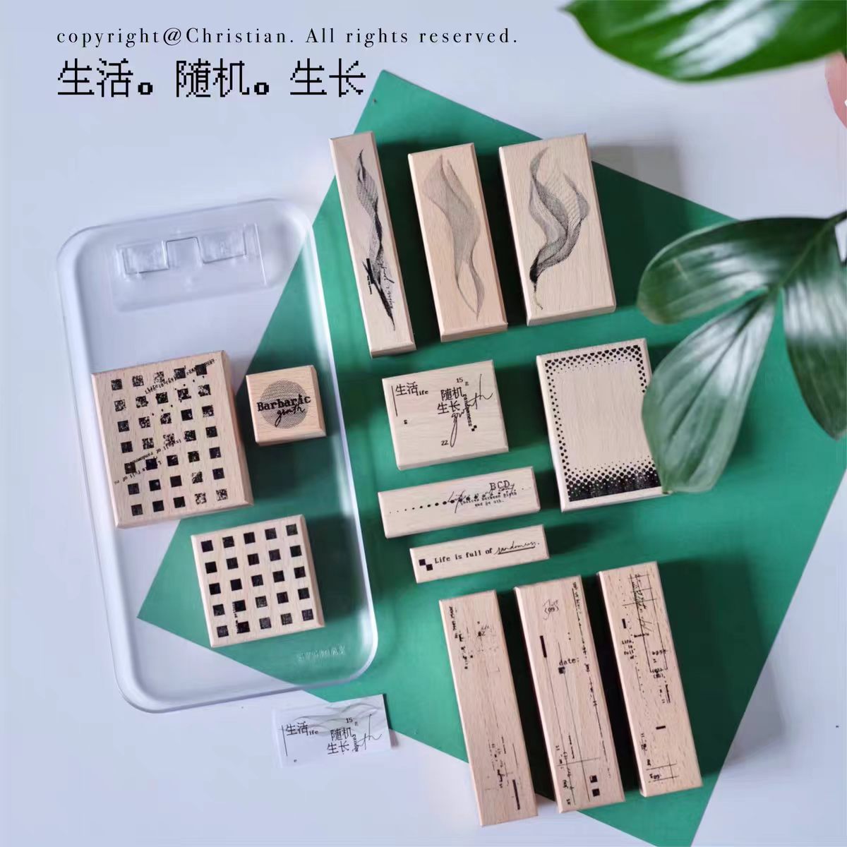 Wooden stamps