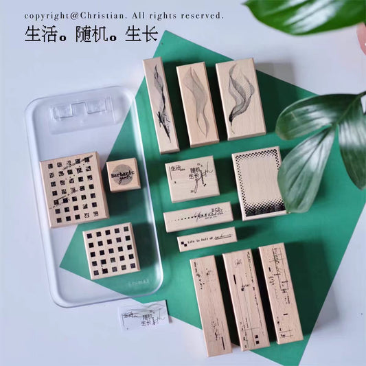 Wooden stamps