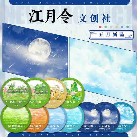 Transparent PET Landscape Washi Tape for Journaling Scrapbooking (5m/roll)