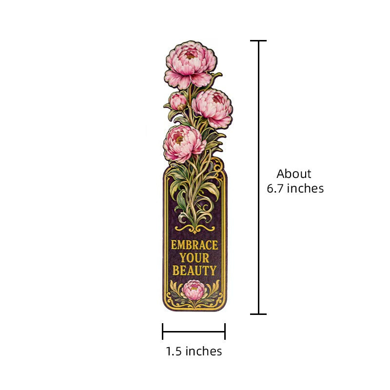 Floral paper bookmark (5 pcs/set)