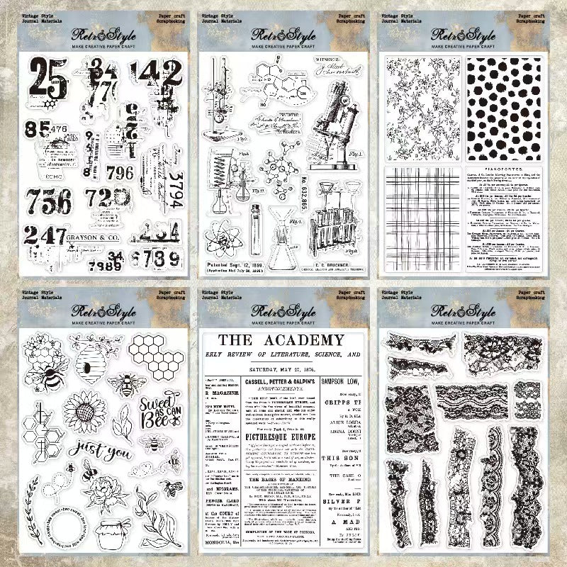 Clear silicone stamps