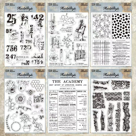 Clear silicone stamps