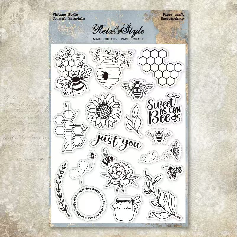 Clear silicone stamps
