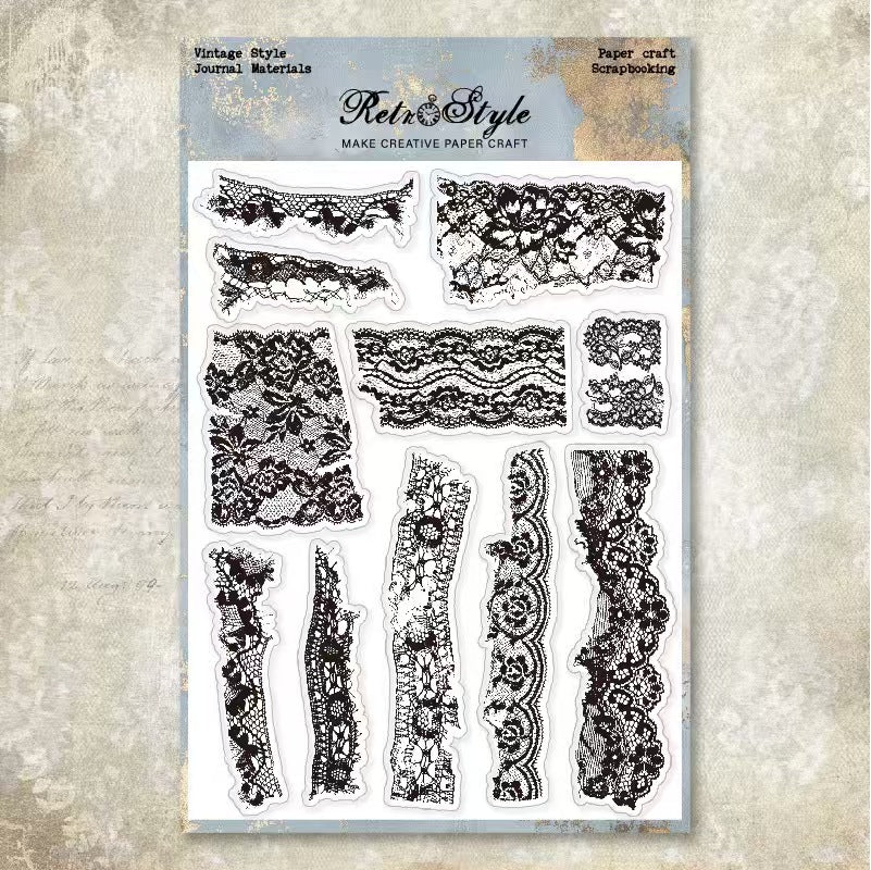 Clear silicone stamps