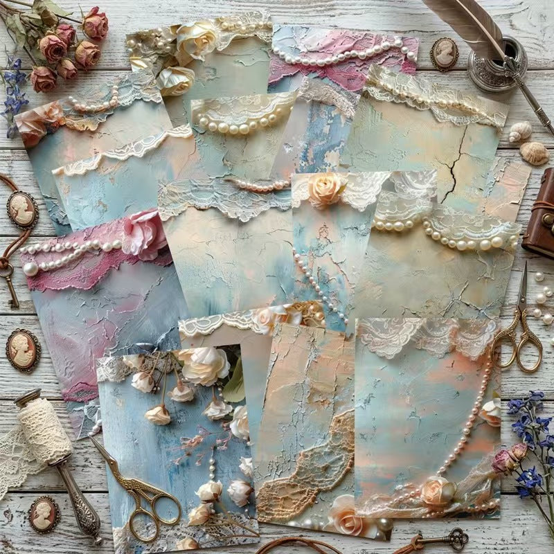 Journal background paper pack (16 sheets/ pack) 14.4*10.5cm