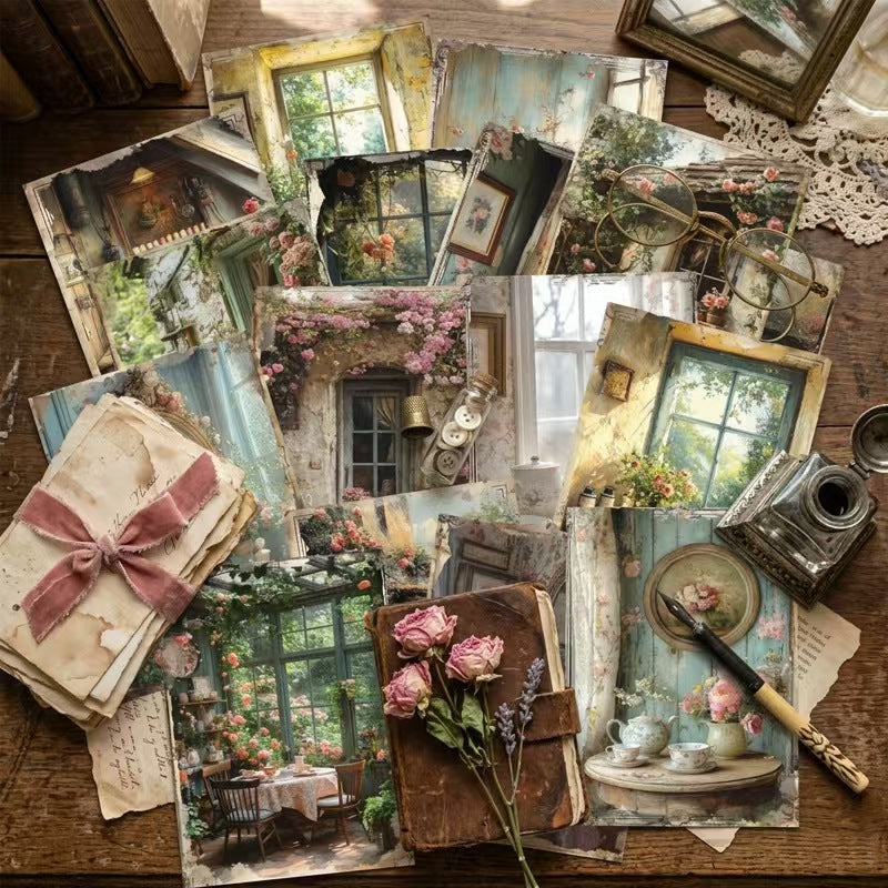 Journal background paper pack (16 sheets/ pack) 14.4*10.5cm
