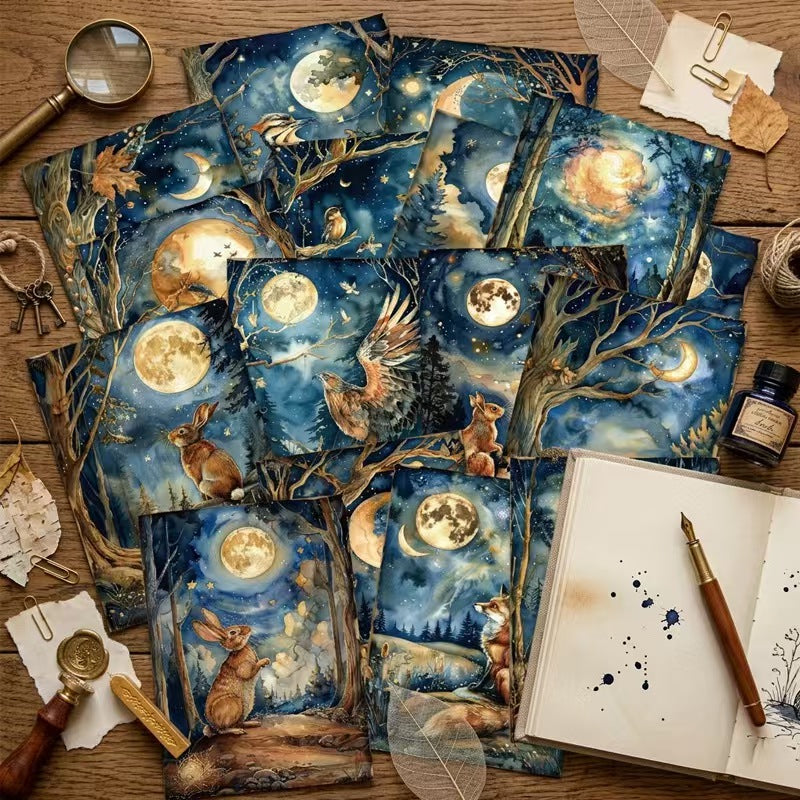 Journal background paper pack (16 sheets/ pack) 14.4*10.5cm