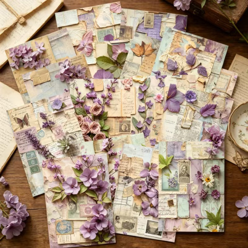 Journal background paper pack (16 sheets/ pack) 14.4*10.5cm