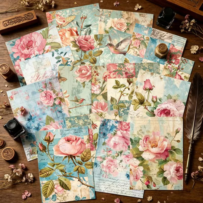 Journal background paper pack (16 sheets/ pack) 14.4*10.5cm