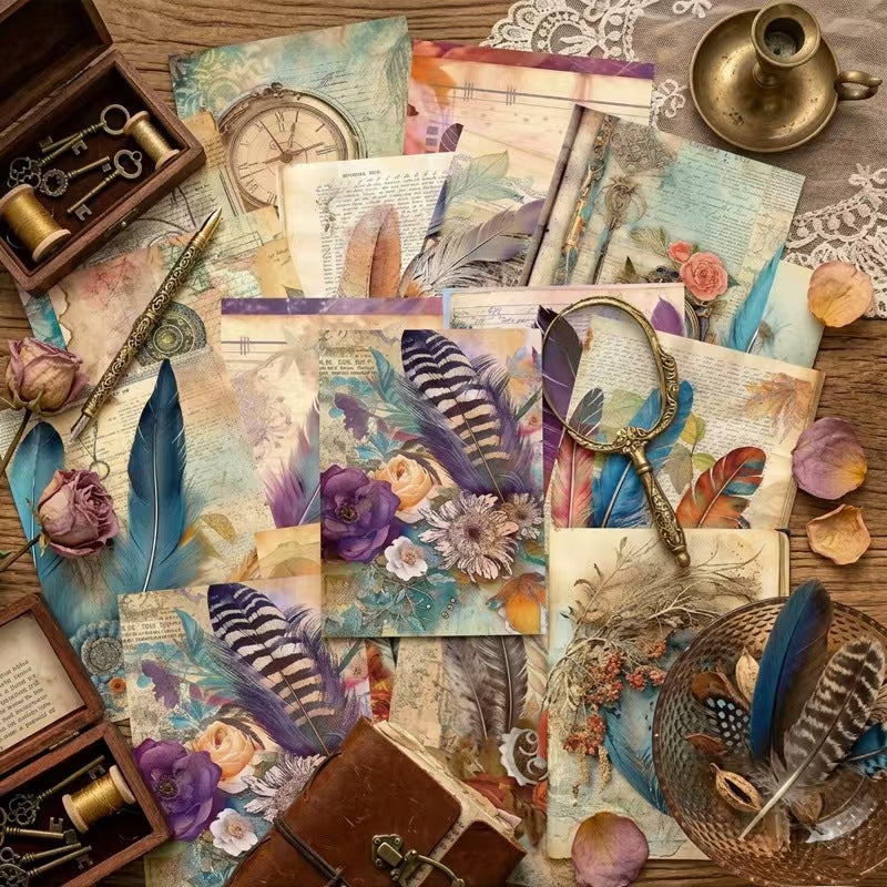 Journal background paper pack (16 sheets/ pack) 14.4*10.5cm