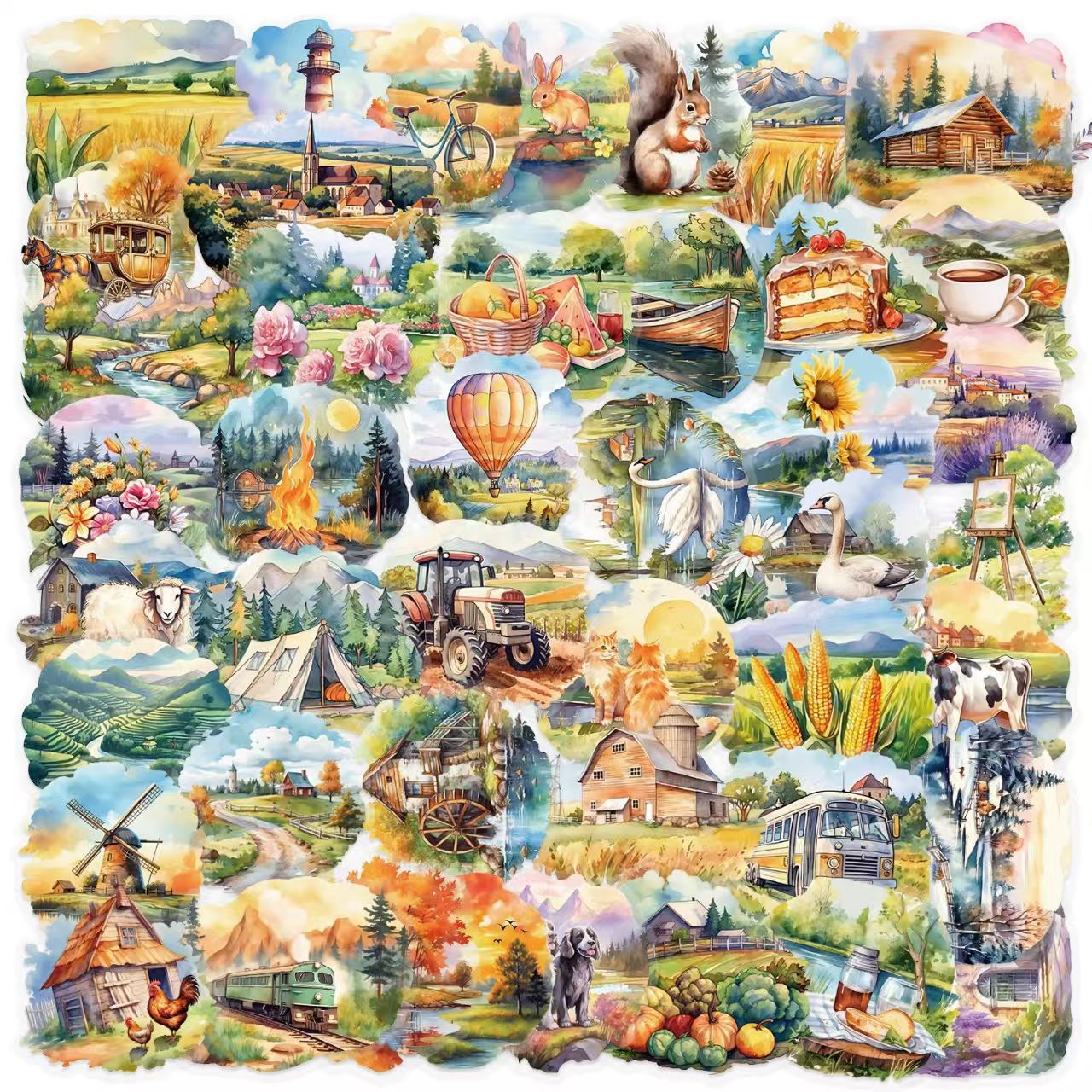 Journal PET sticker packs (50pcs/pack)